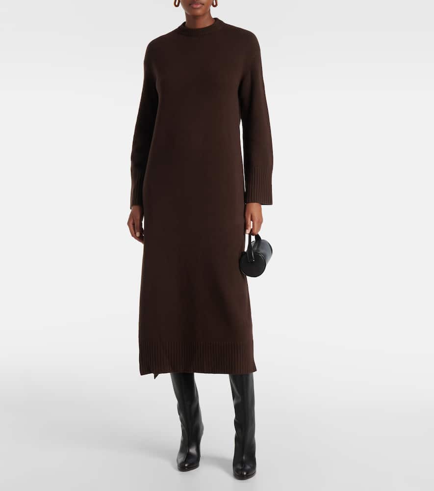 Ainsley wool and cashmere shift dress