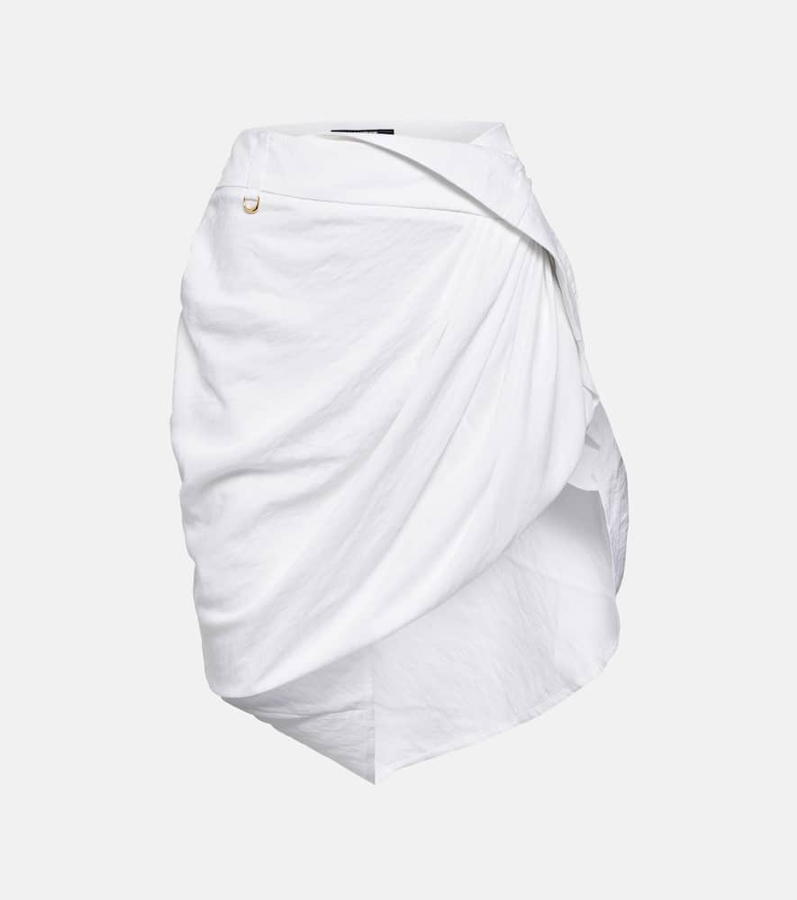 La Mini Jupe Saudade draped miniskirt