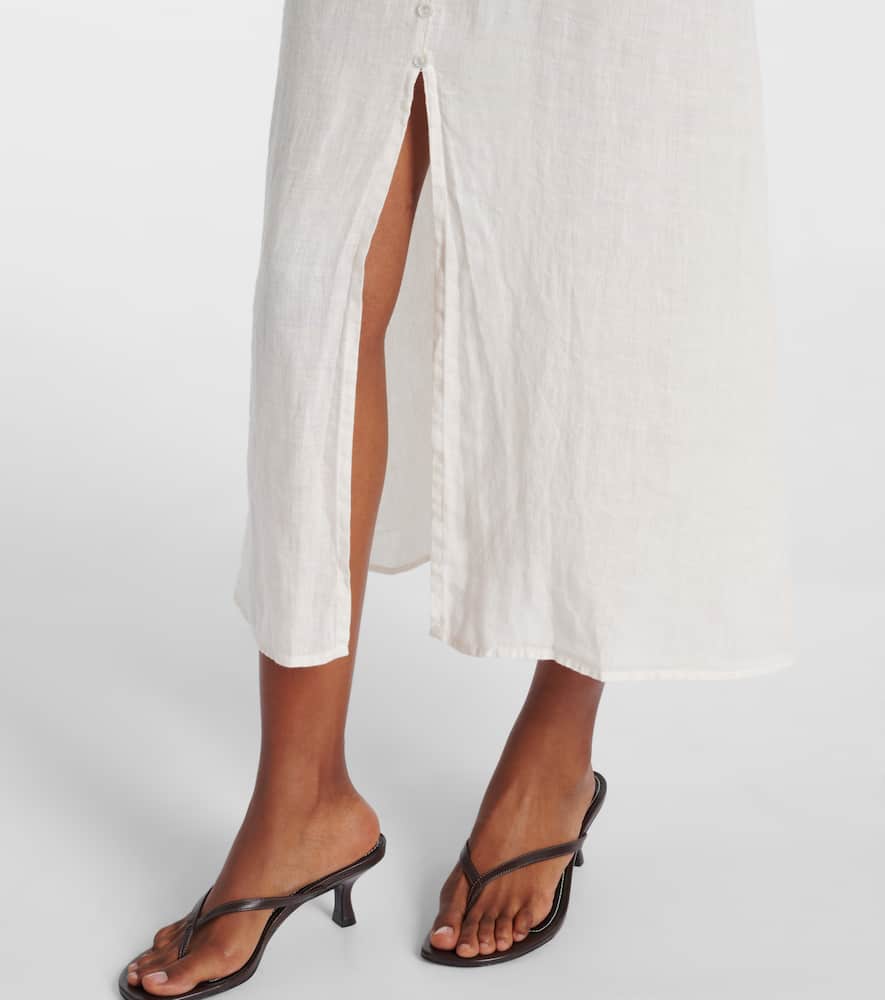 Janet linen midi dress