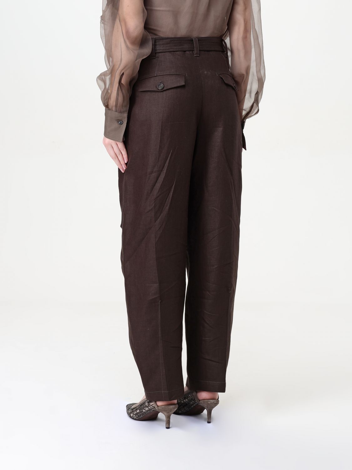 Pants Woman color Brown