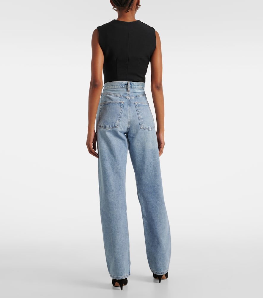 Kelly Jean high-rise straight jeans