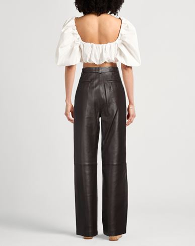 Woman Pants Dark brown