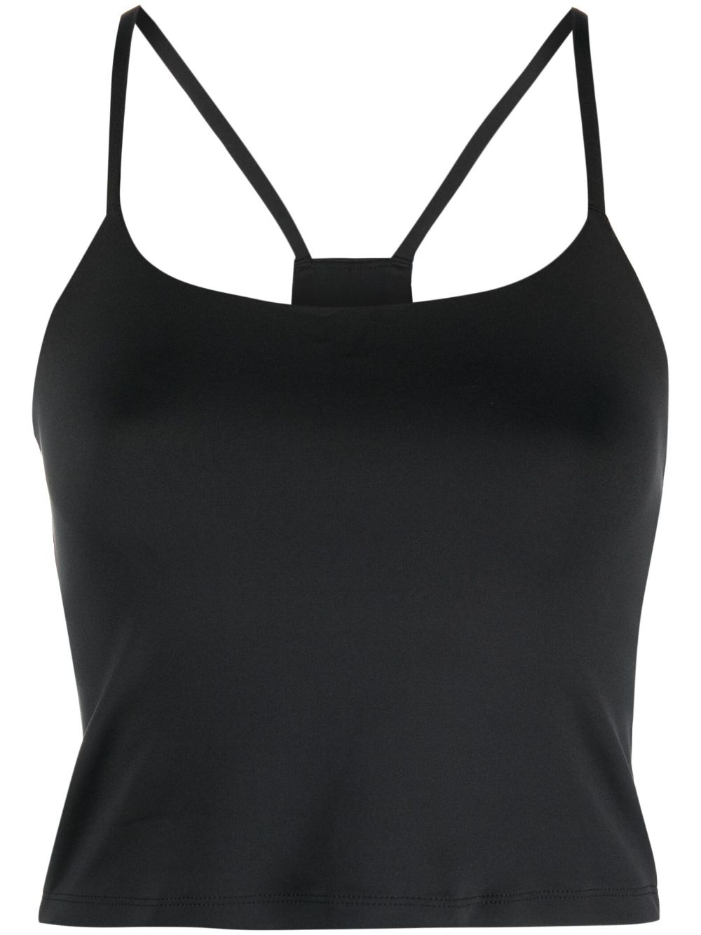 Recycled polyester sleeveless sports top - Black