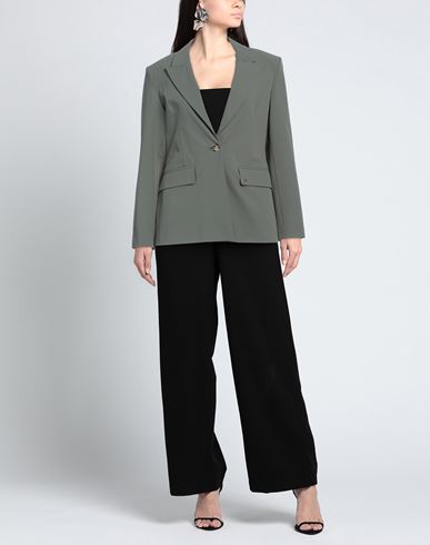 Please Woman Blazer Sage green Size XS Polyamide, Elastane