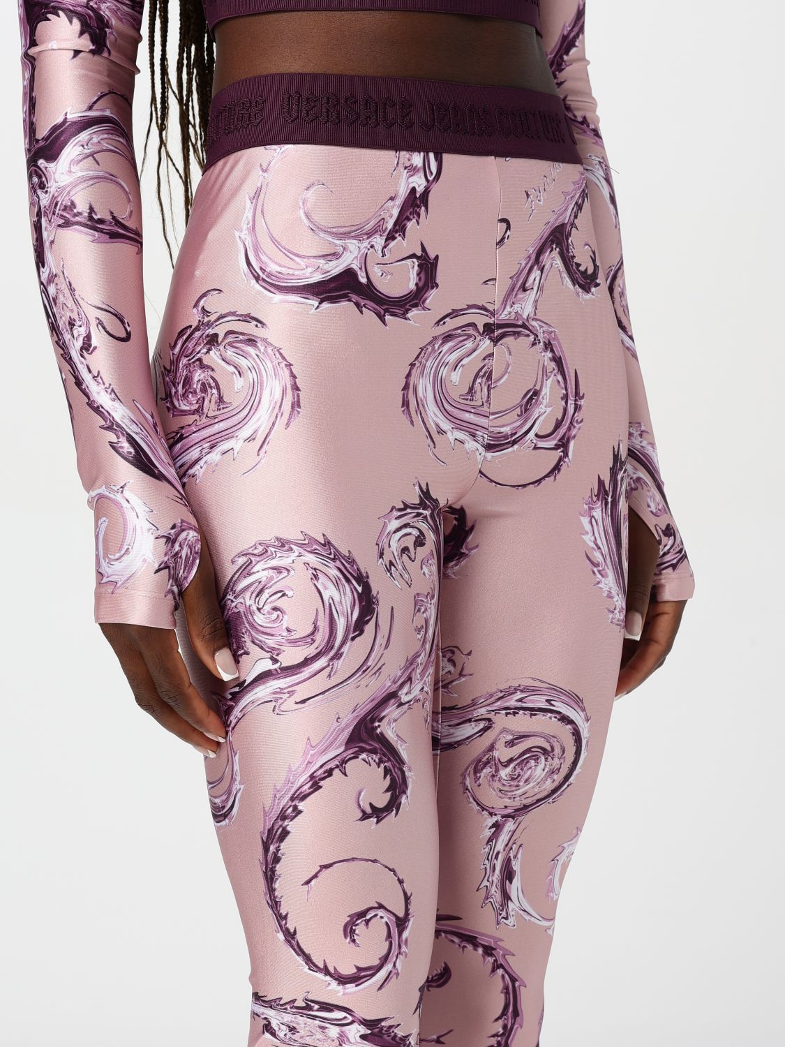 Chromo Couture-print leggings - Pink