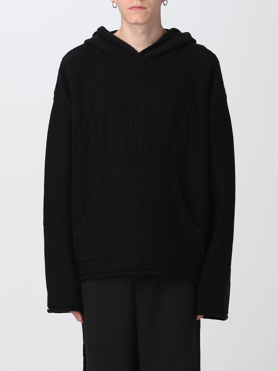 Sweatshirt Men color Black