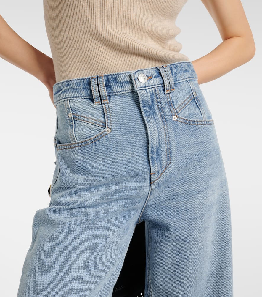 Lemony wide-leg jeans