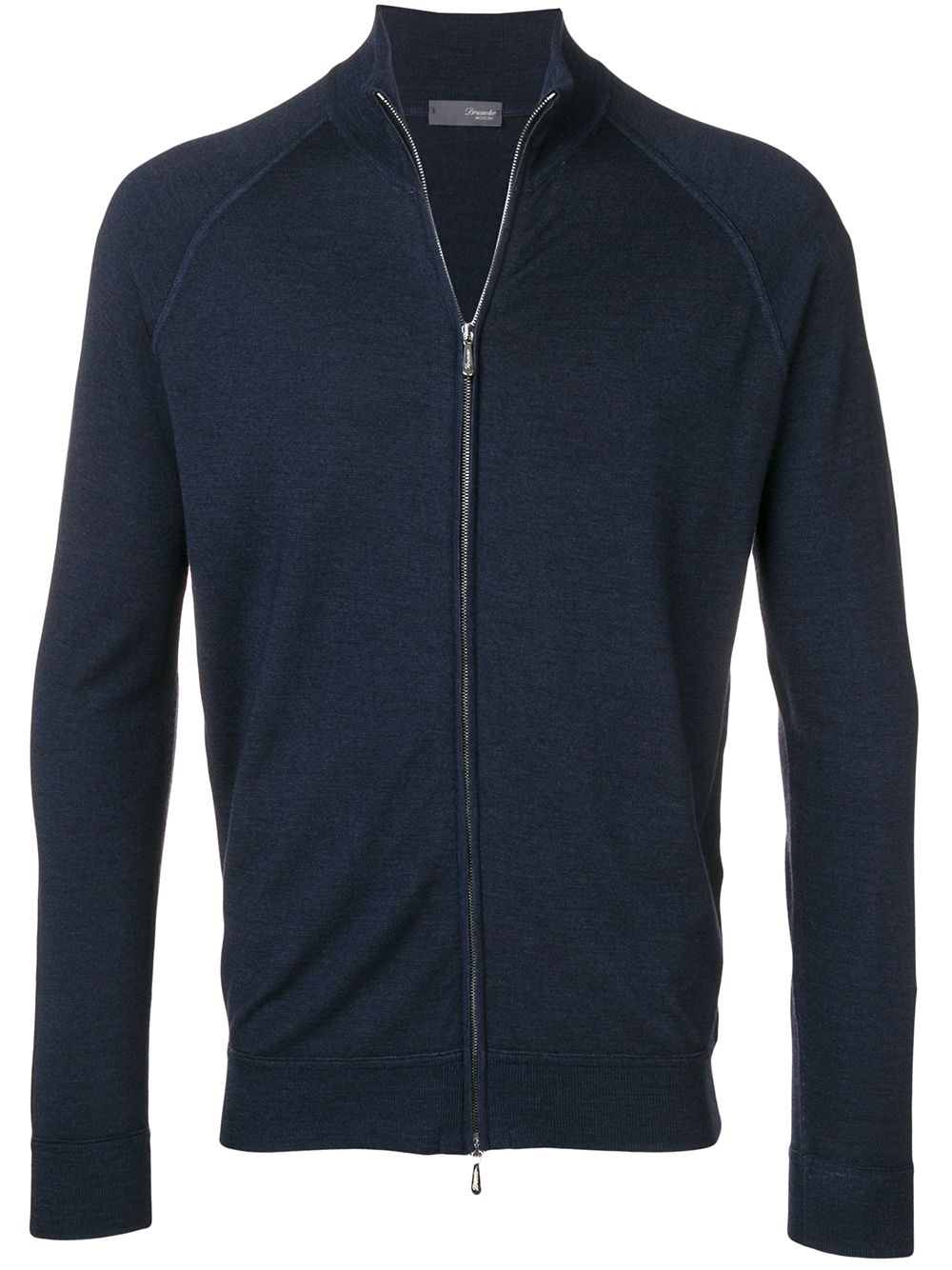 Knit zipped cardigan - Blue