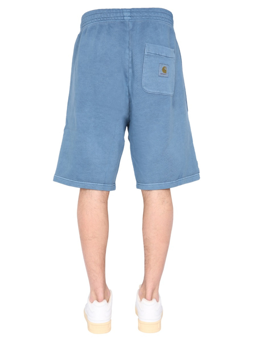 Blue Solid Shorts