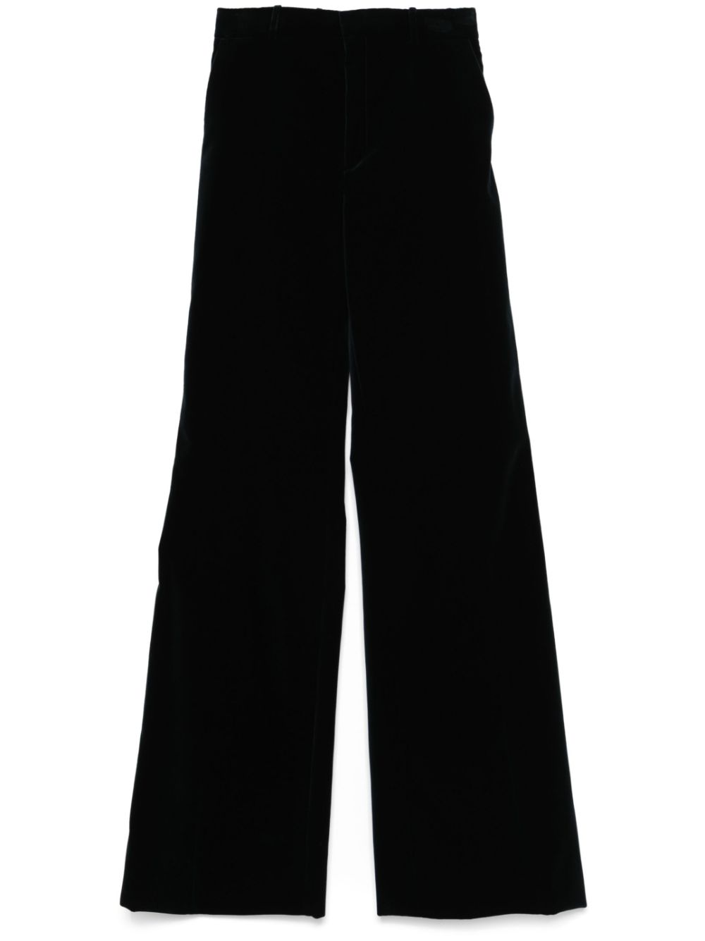 Tailored velvet trousers - Blue