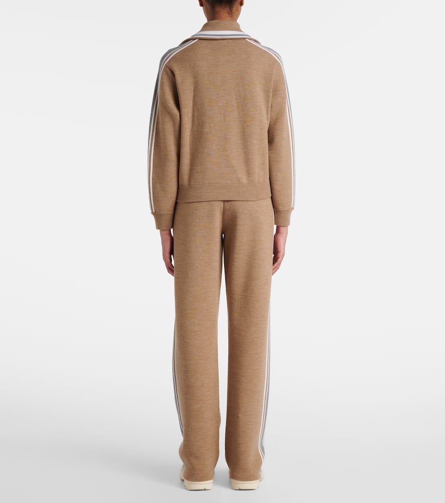 Benada striped wool-blend jacket