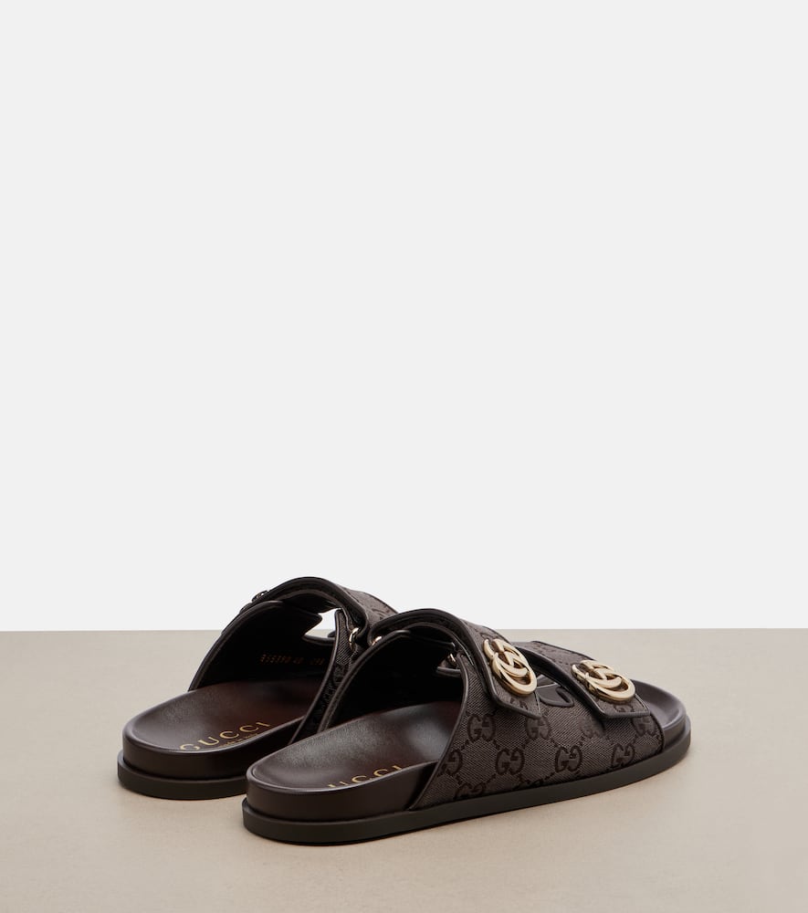 Double G GG Canvas sandals