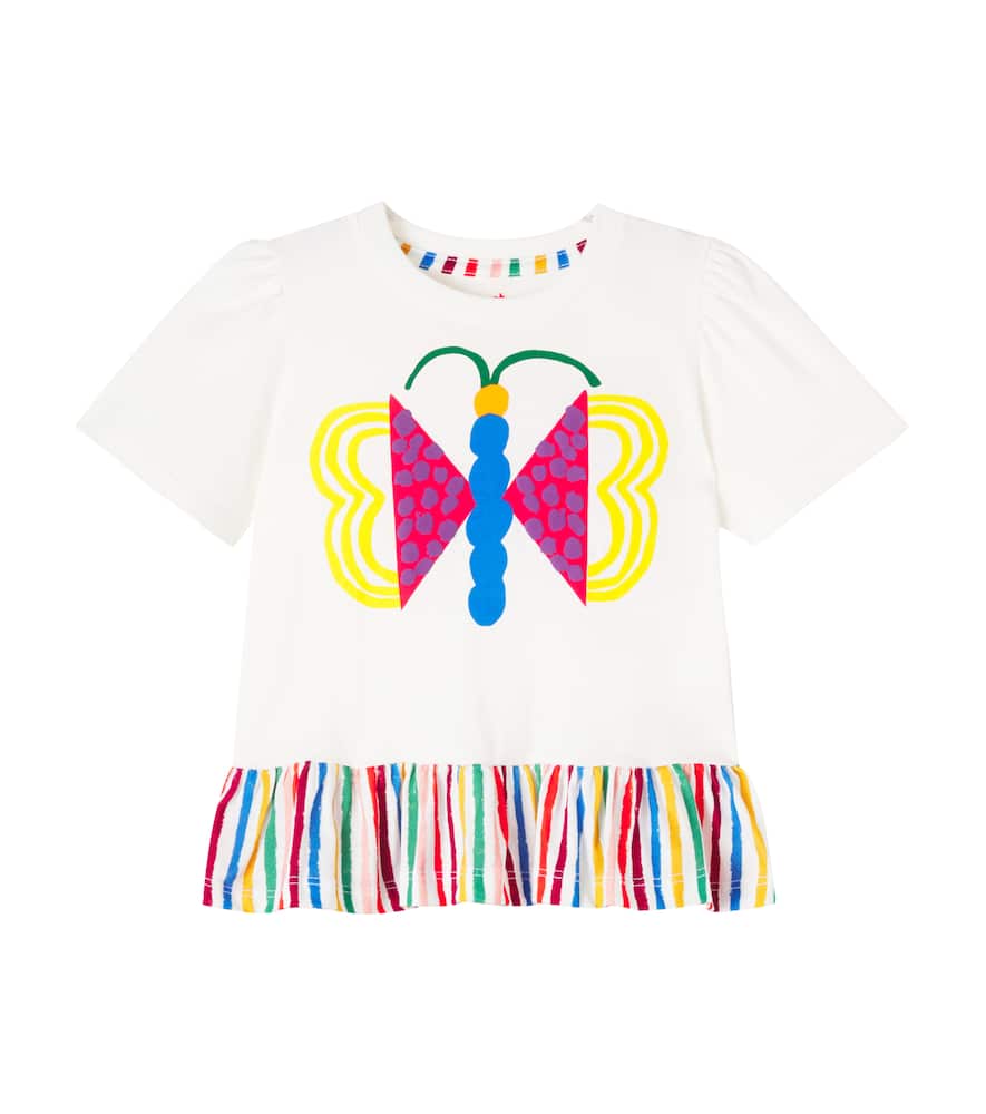 Fábula Silk Borboiris printed cotton top