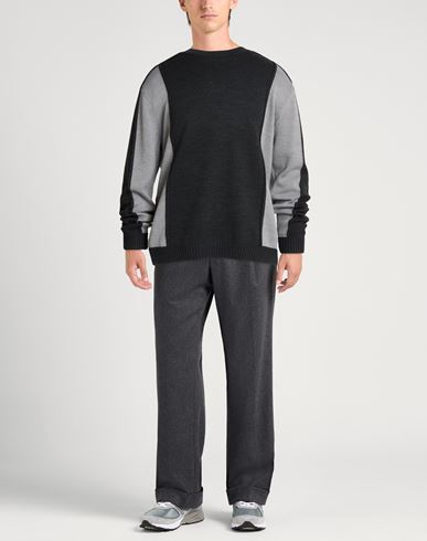 Man Sweater Grey Size L Acrylic, Virgin Wool, Cotton