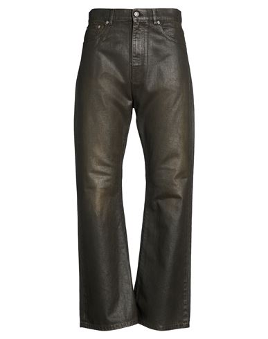 Man Jeans Dark brown Size 32 Cotton