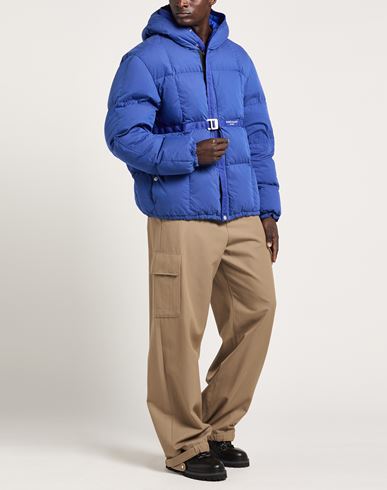 Man Puffer Bright blue Size XL Cotton, Polyamide
