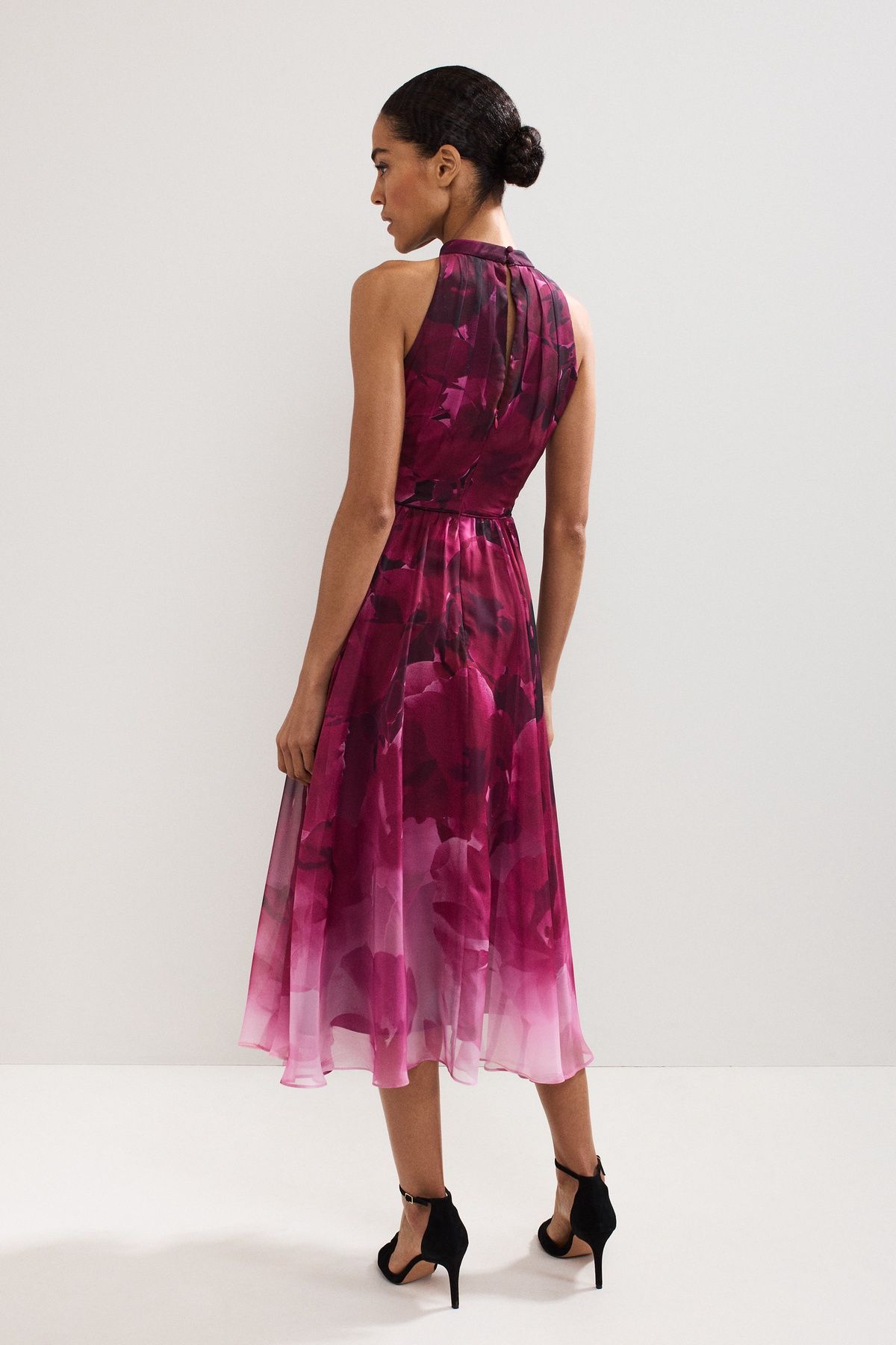 Phase Eight Women's Bethany Floral Print Dress in Fuchsia