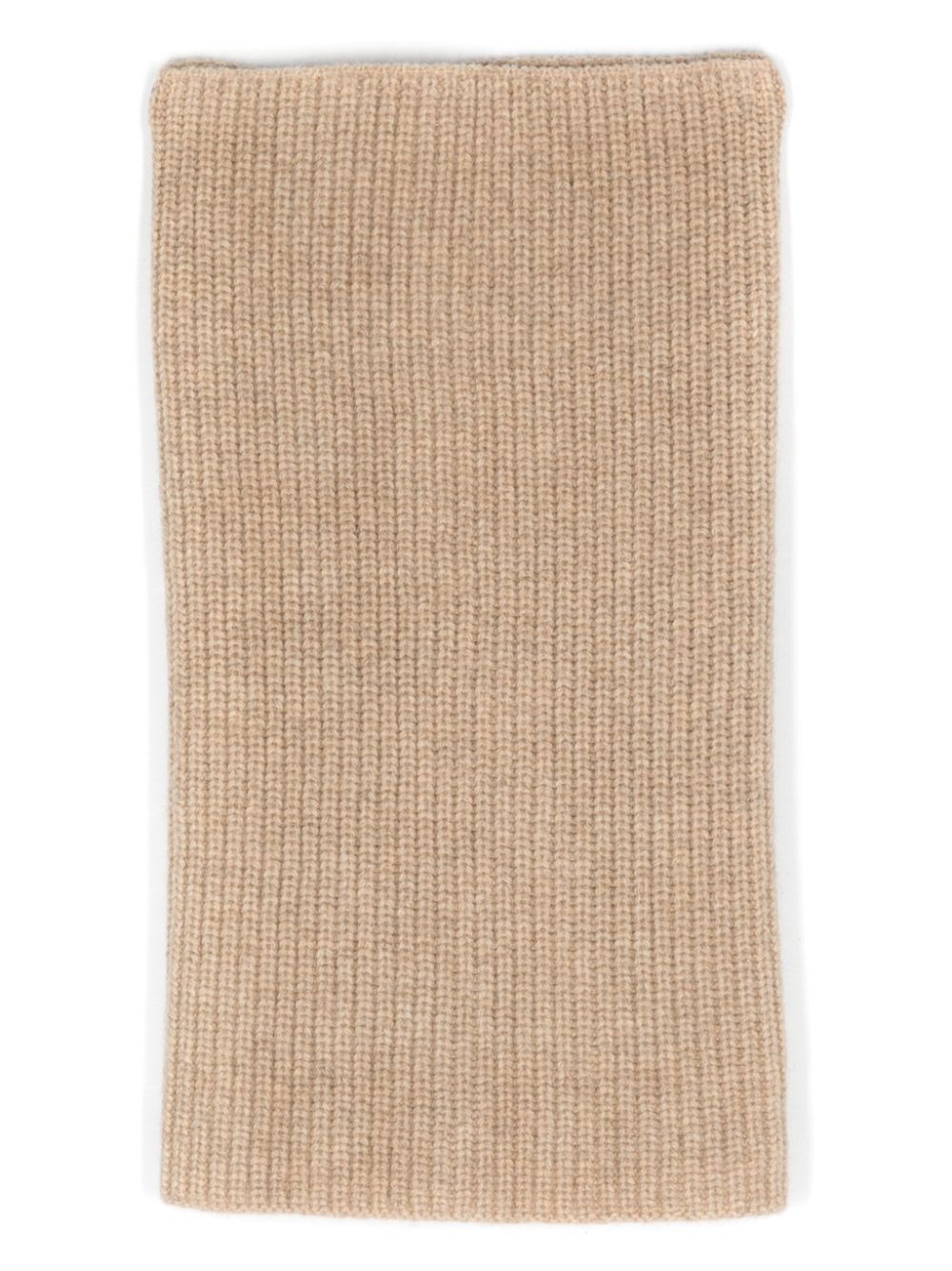 Ribbed-knit snood - Neutrals
