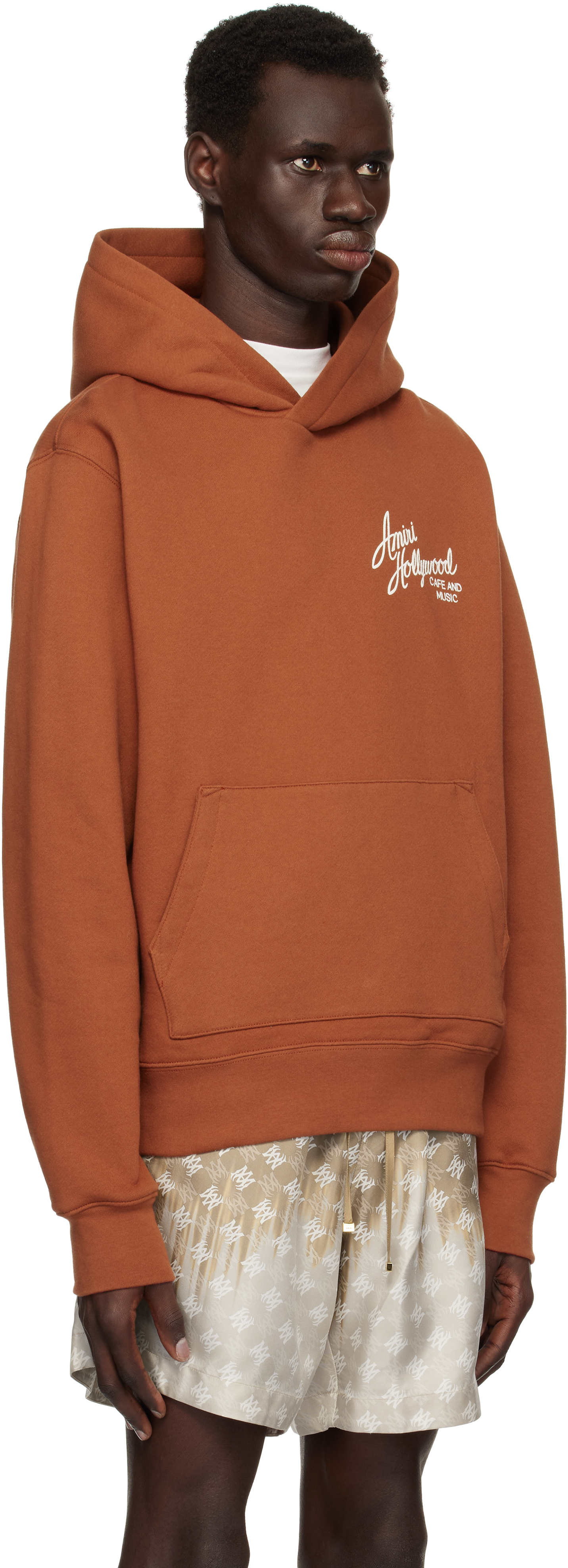 AMIRI Orange 'Amiri Hollywood' Hoodie