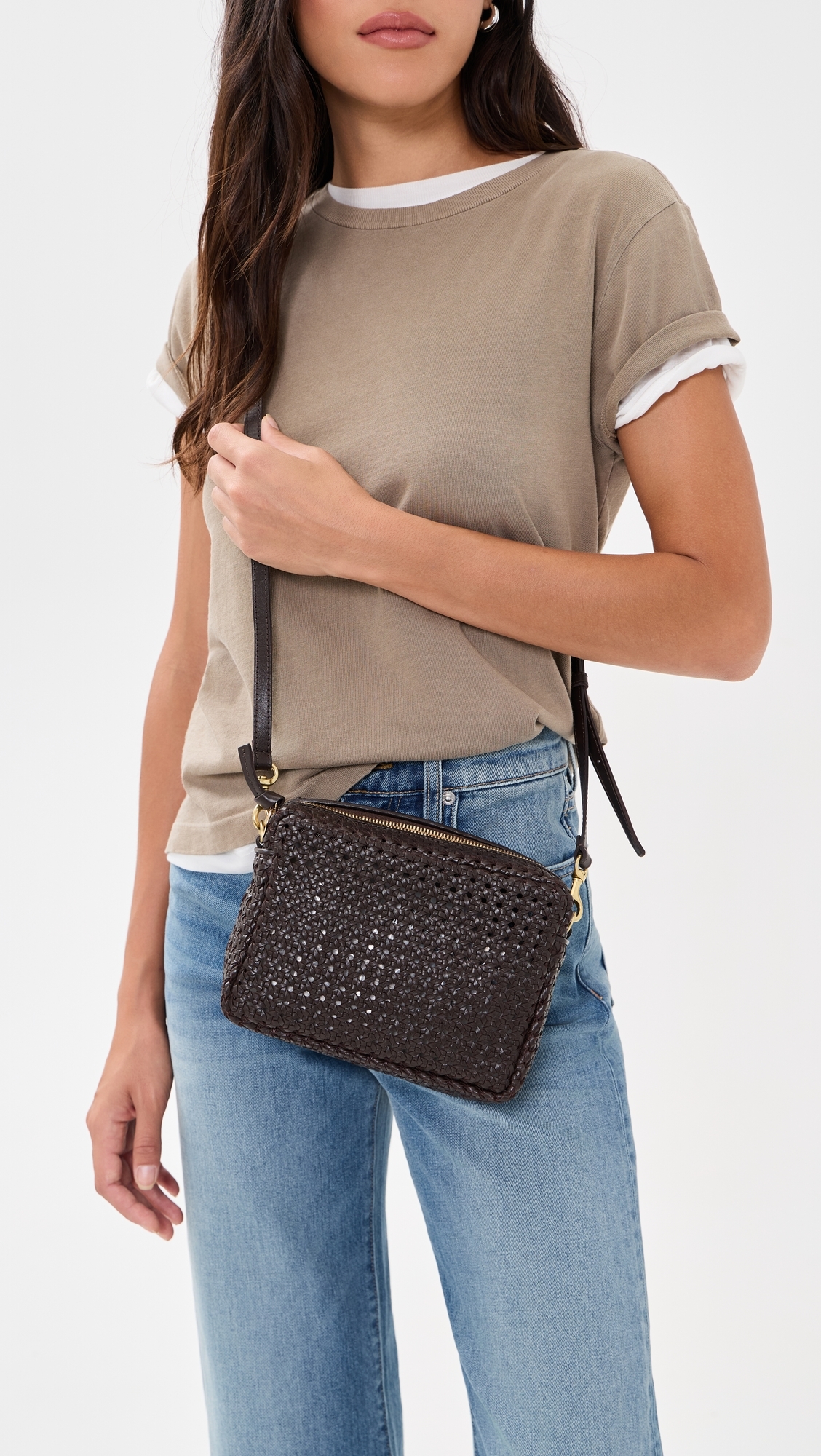 Midi Rattan Sac Crossbody Bag Chocolate One Size