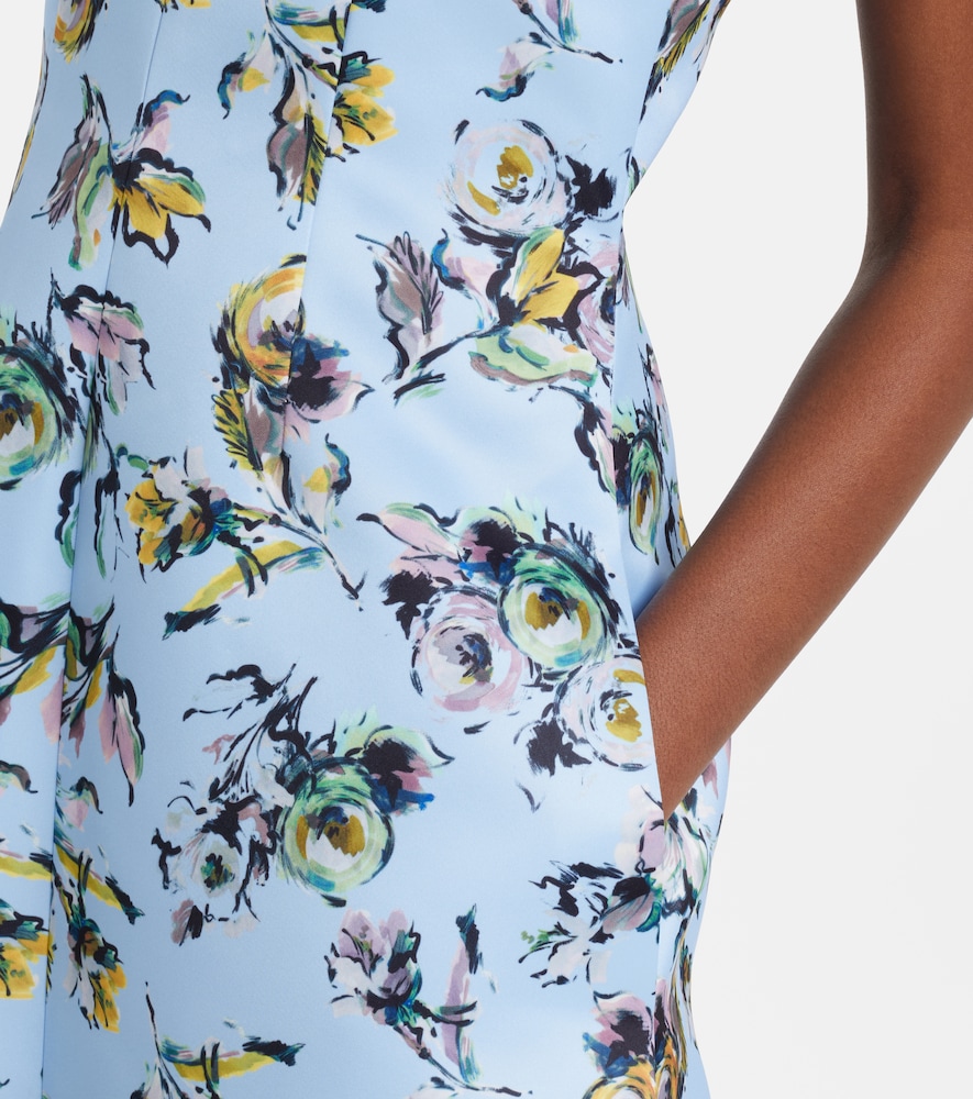 Abella floral satin cocktail dress
