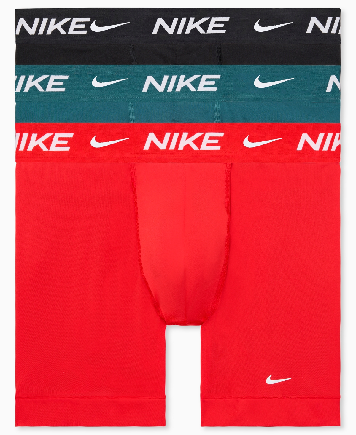 Men's Essential Micro Boxer Briefs, 3-Pack - Chile Red