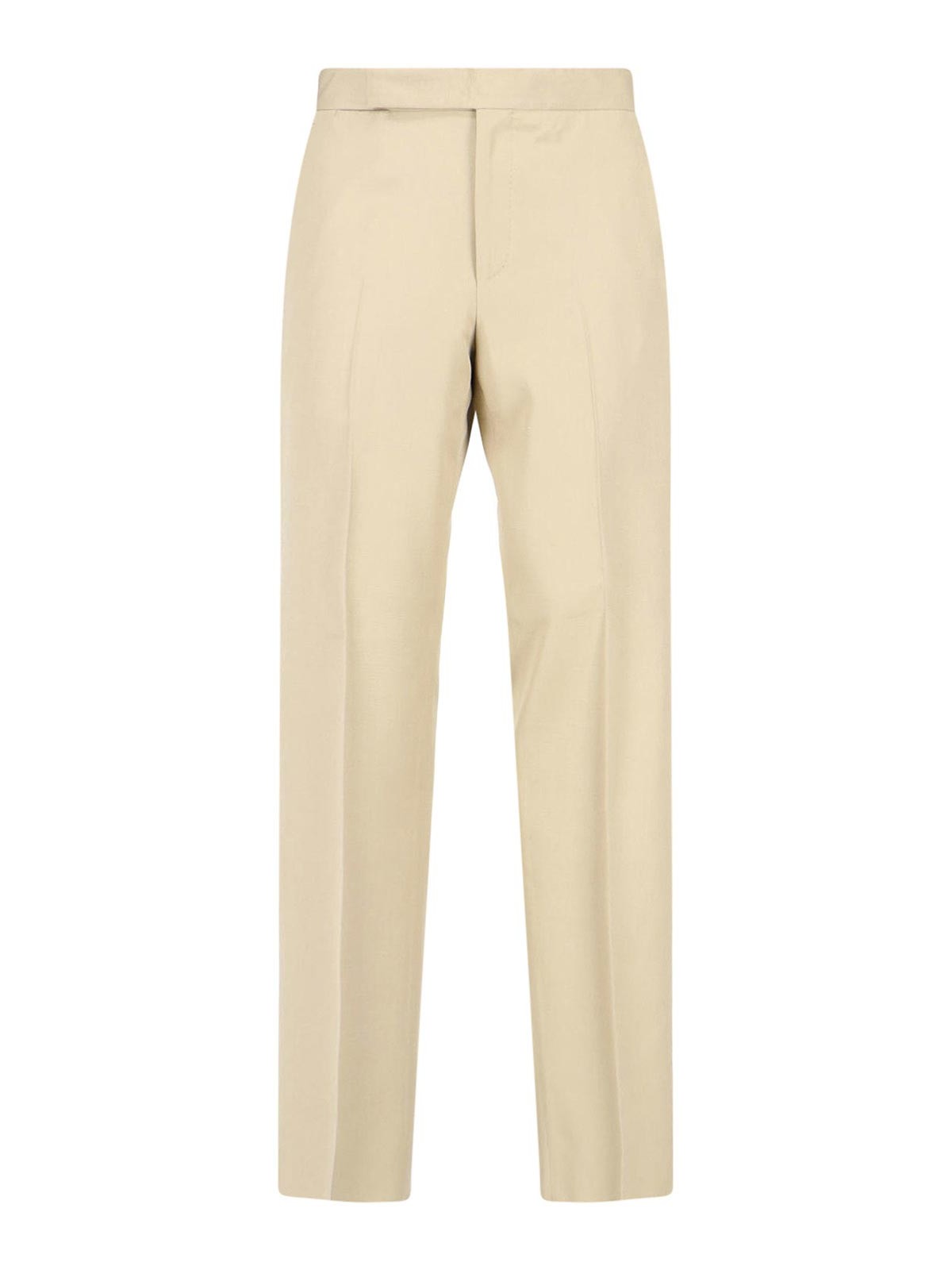 Lardini - straight leg trousers belt loops back pocket