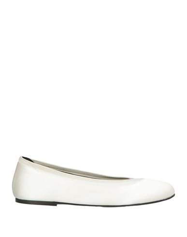 Woman Ballet flats Ivory Size 6 Viscose, Silk