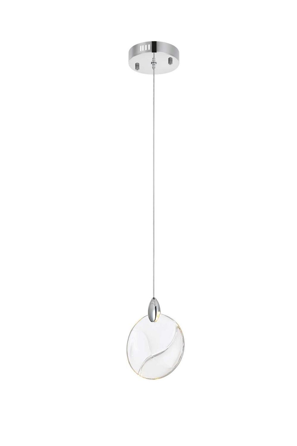 Chrome LED Pendant from the Avery Collection