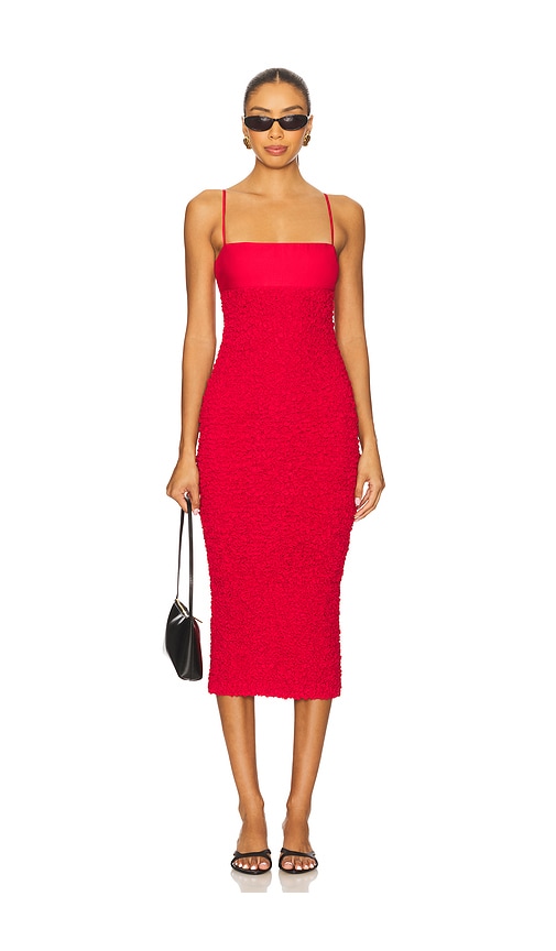 House of Harlow 1960 x REVOLVE Mila Midi Dress in Red. XS. Also in L, M, S
