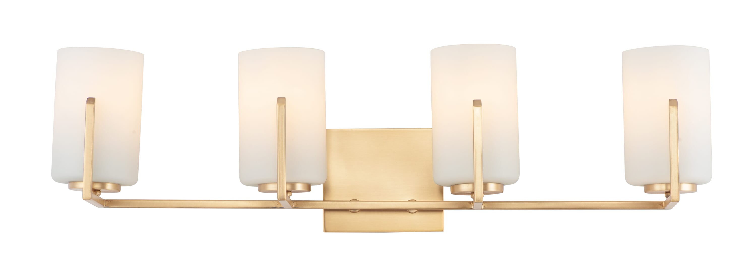 Maxim Dart 4-Light Bathroom Vanity Light in Satin Brass - 21284SWSBR