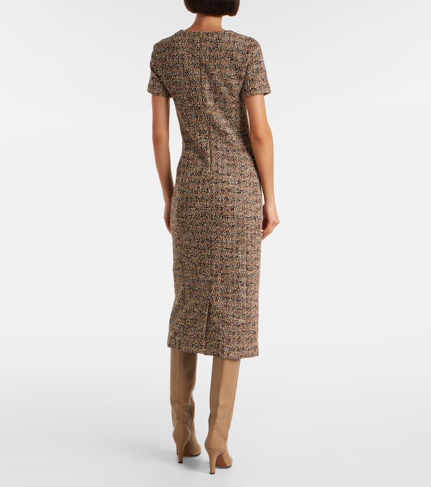 Giugno cotton and wool-blend midi dress