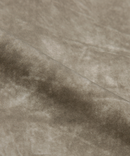 Pigment Dyed Hooded Zip-Up Windbreaker_Brown