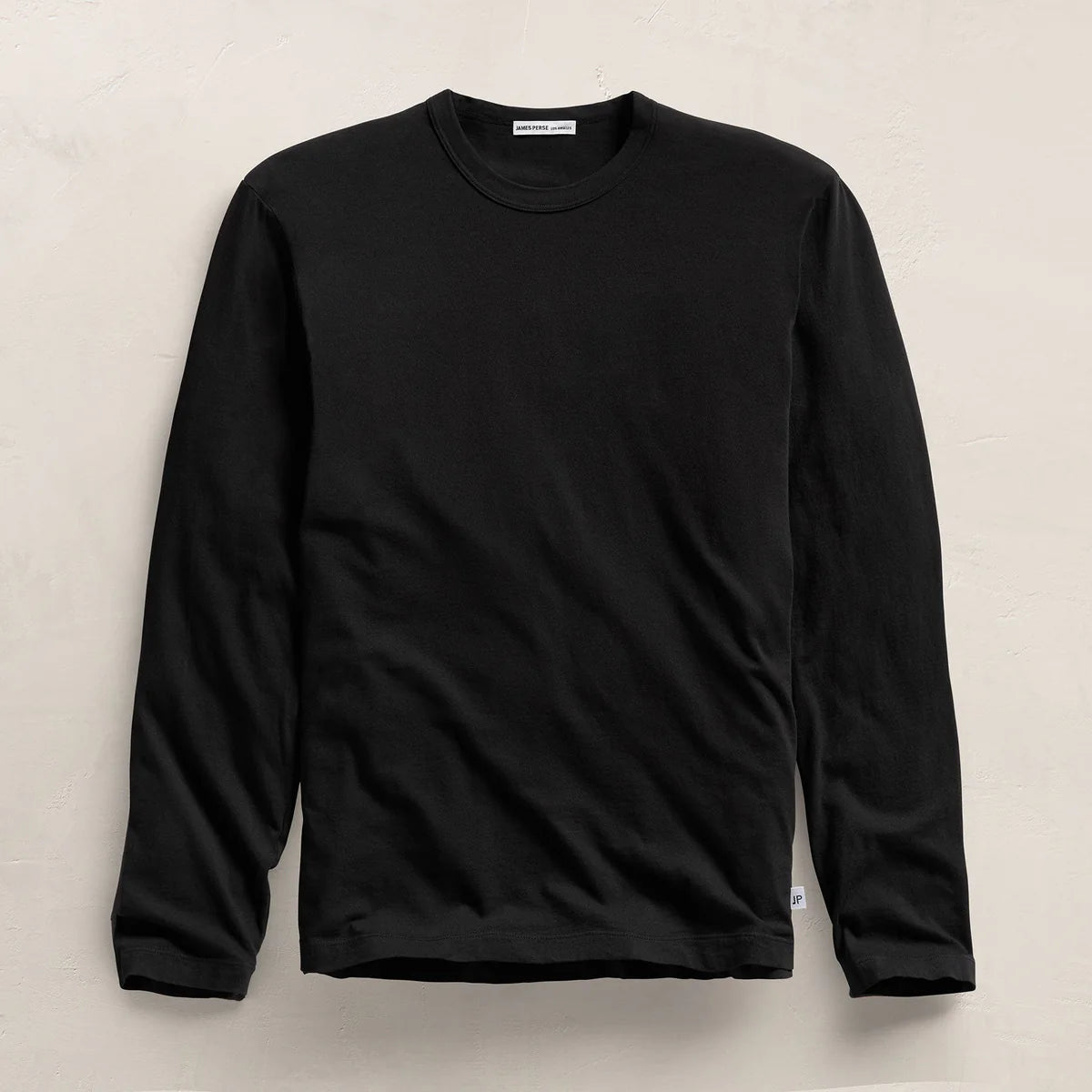 Crewneck Long-Sleeve Sweatshirt — Black
