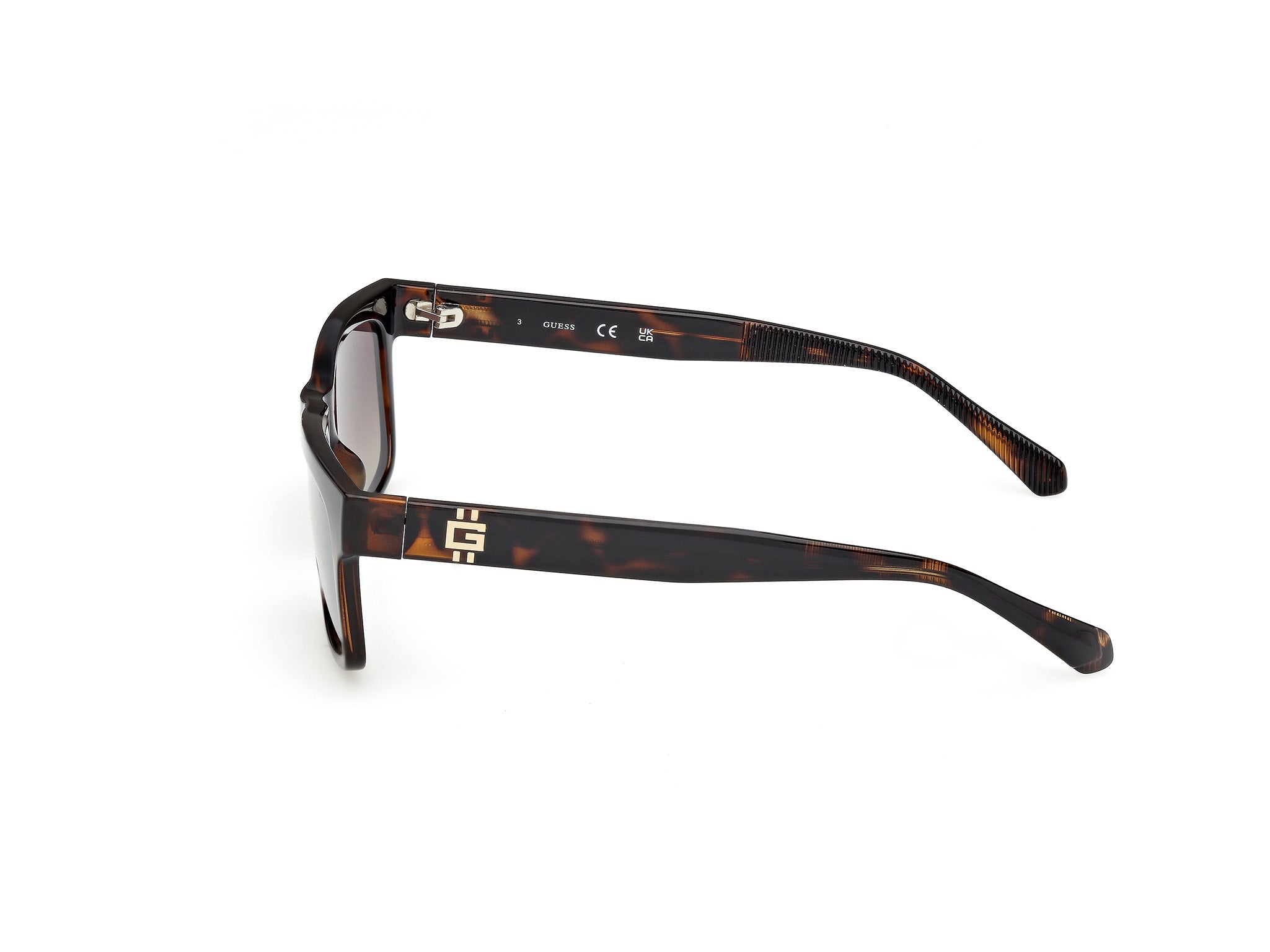 Guess Hombre Guess GU00221 52F Gafas de sol Inyectado la Habana Marrón Cuadrada Norma