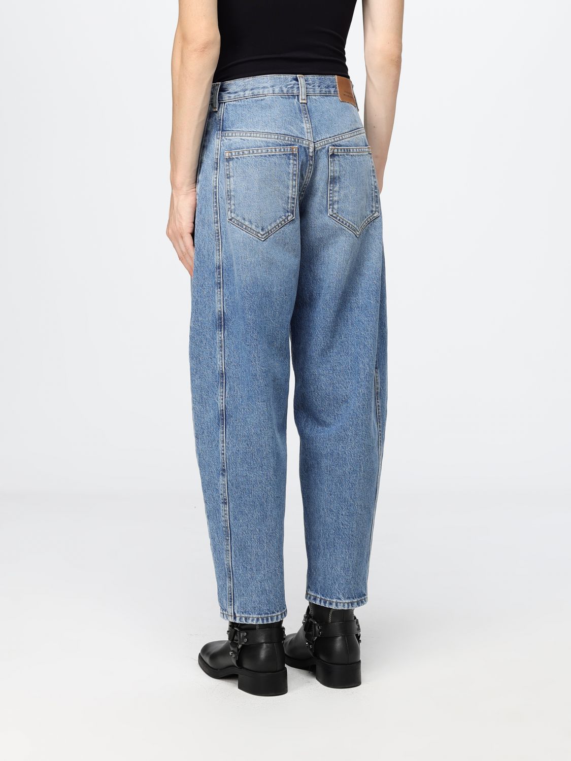 Isabel Marant Oriane Straight Leg in Light Blue - Blue. 34 also