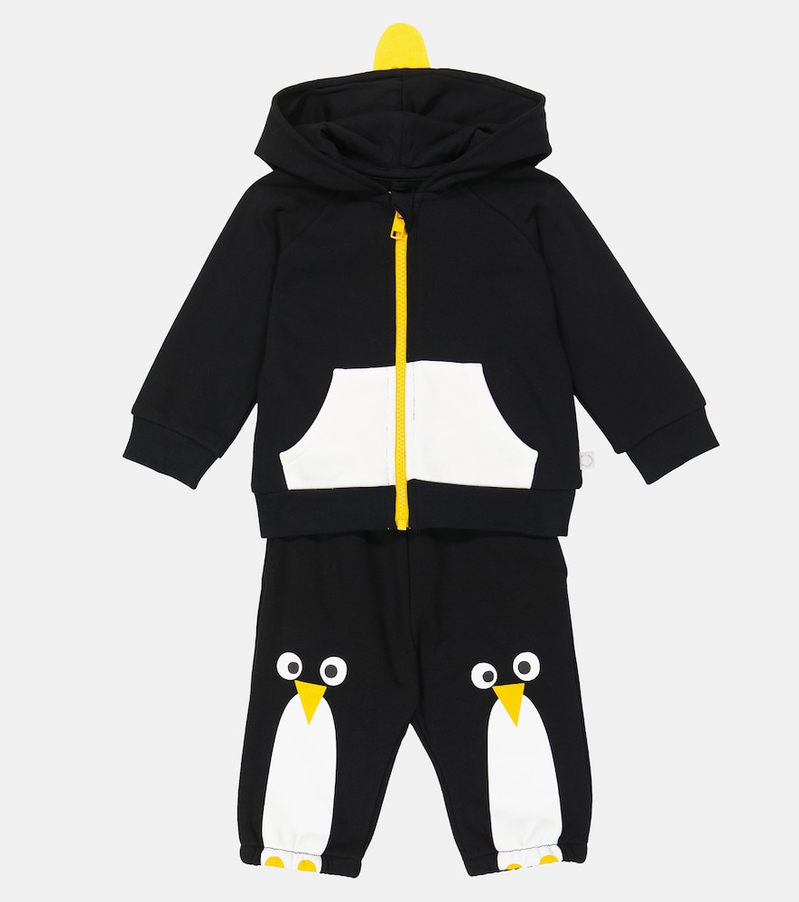 Baby cotton hoodie and sweatpants set