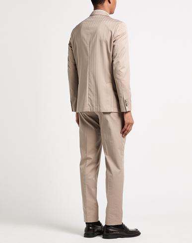 Man Suit Beige Size 36 Virgin Wool, Cotton
