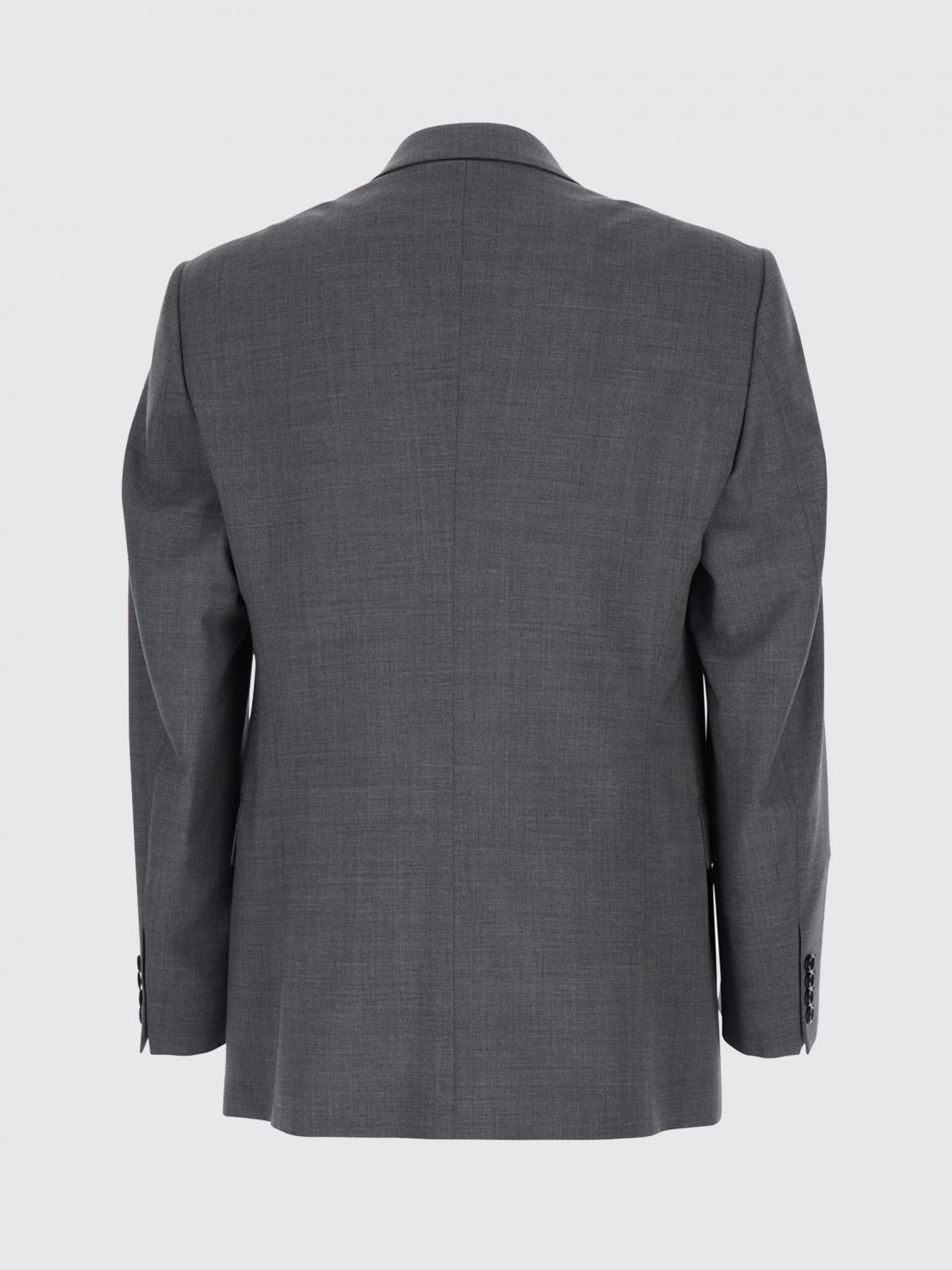 Double-Breasted Virgin Wool Blazer with Peak Lapels