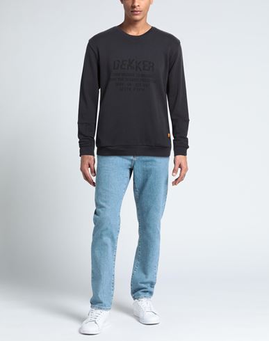 Man Sweatshirt Midnight blue Size L Cotton, Elastane