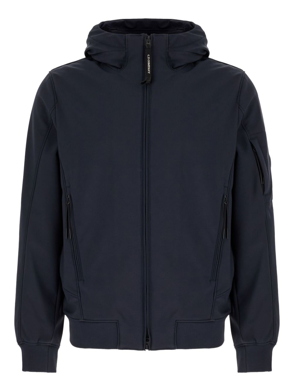 Nylon Hooded Jacket — black