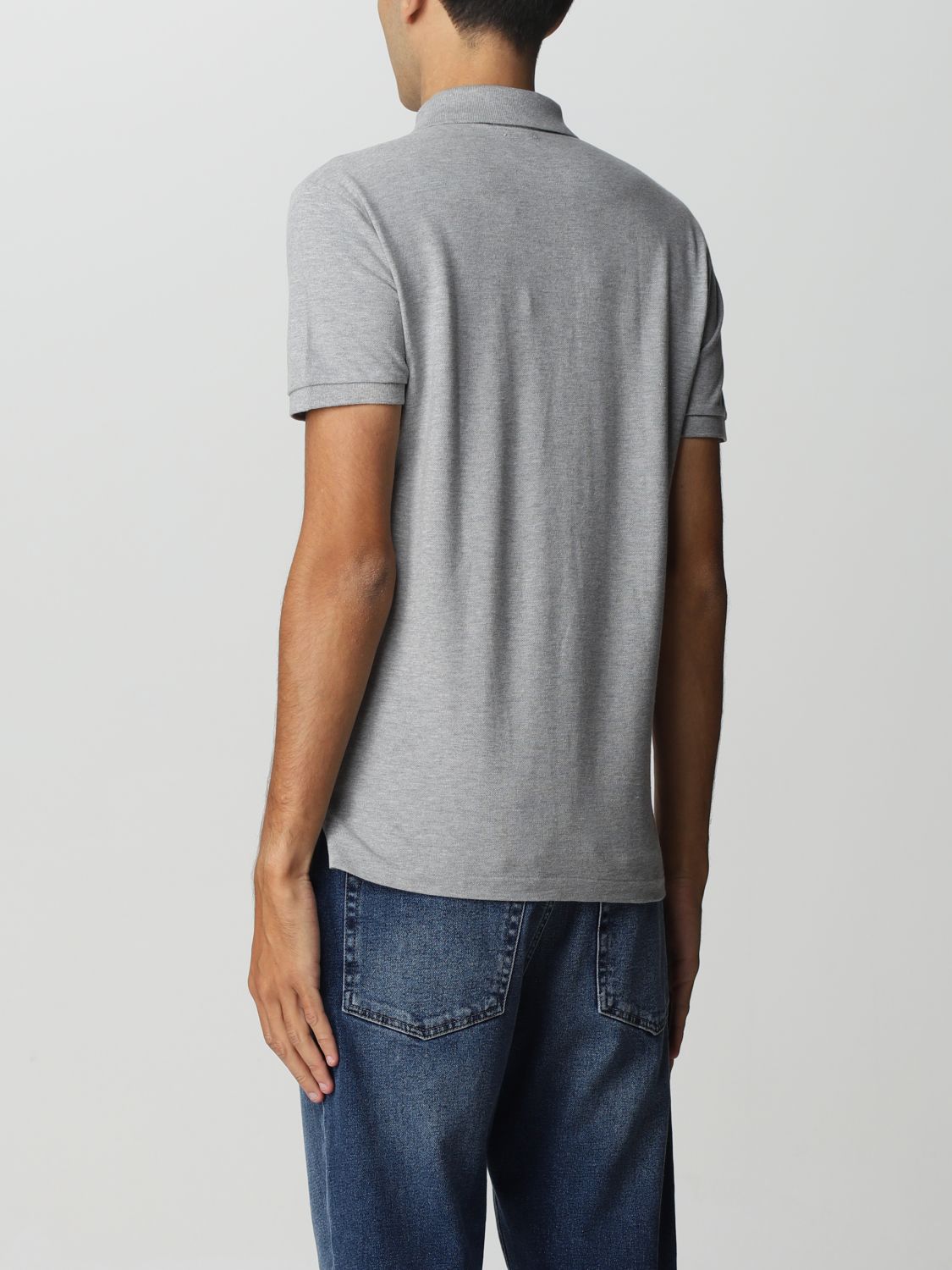 Polo Shirt Men color Grey