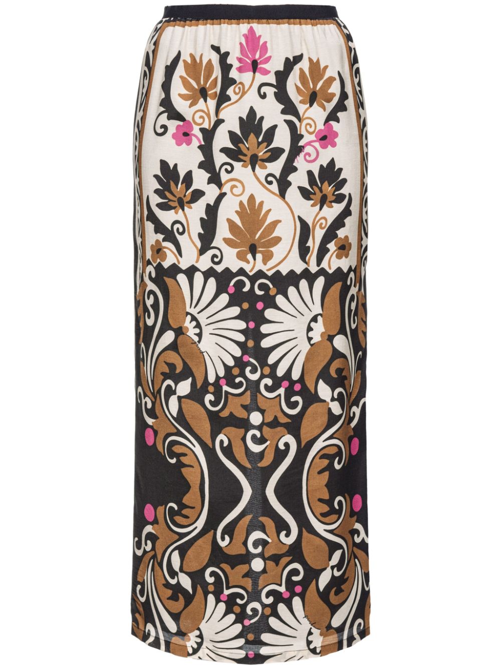 Floral-print skirt - Neutrals