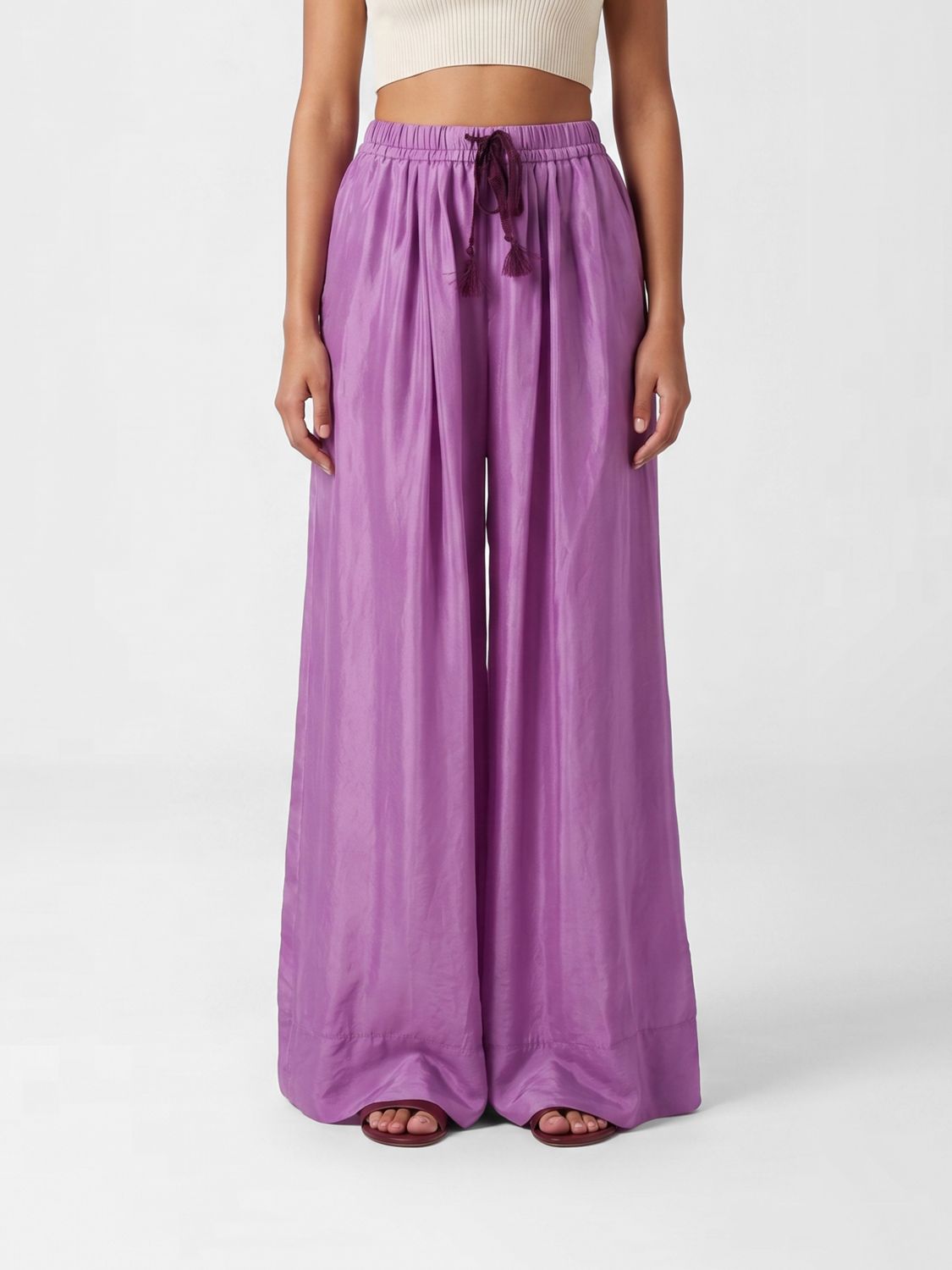 Pants Woman color Brown