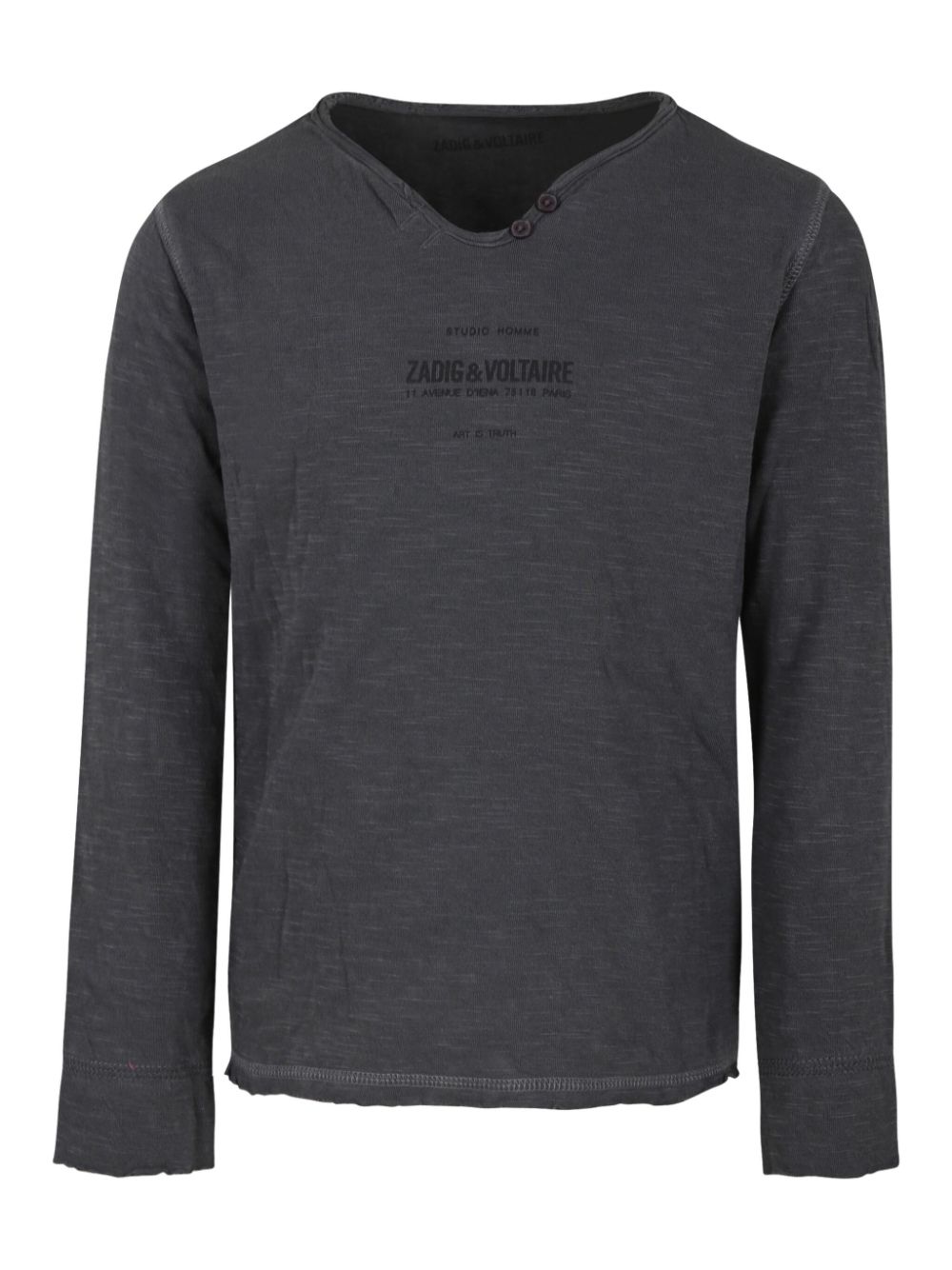 Slogan-print T-shirt - Grey
