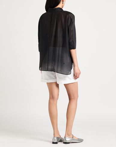 Woman Shirt Black Size 6 Lyocell, Polyester