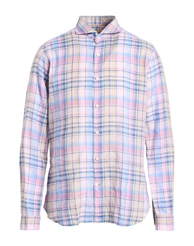 Man Shirt Slate blue Size L Cotton