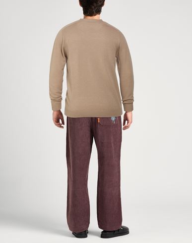 Man Sweater Beige Size 36 Virgin Wool