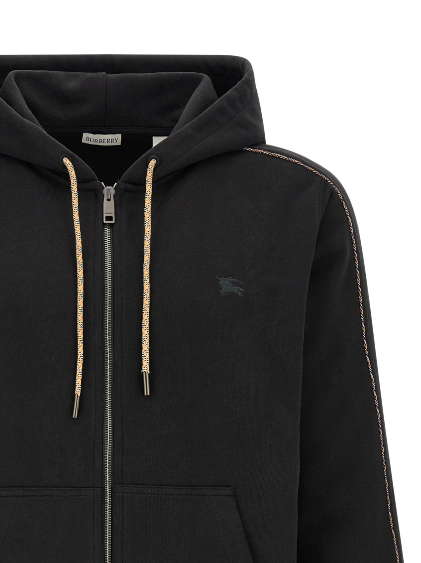 Burberry - scott hooded jacket drawstring hood ribbed cuff