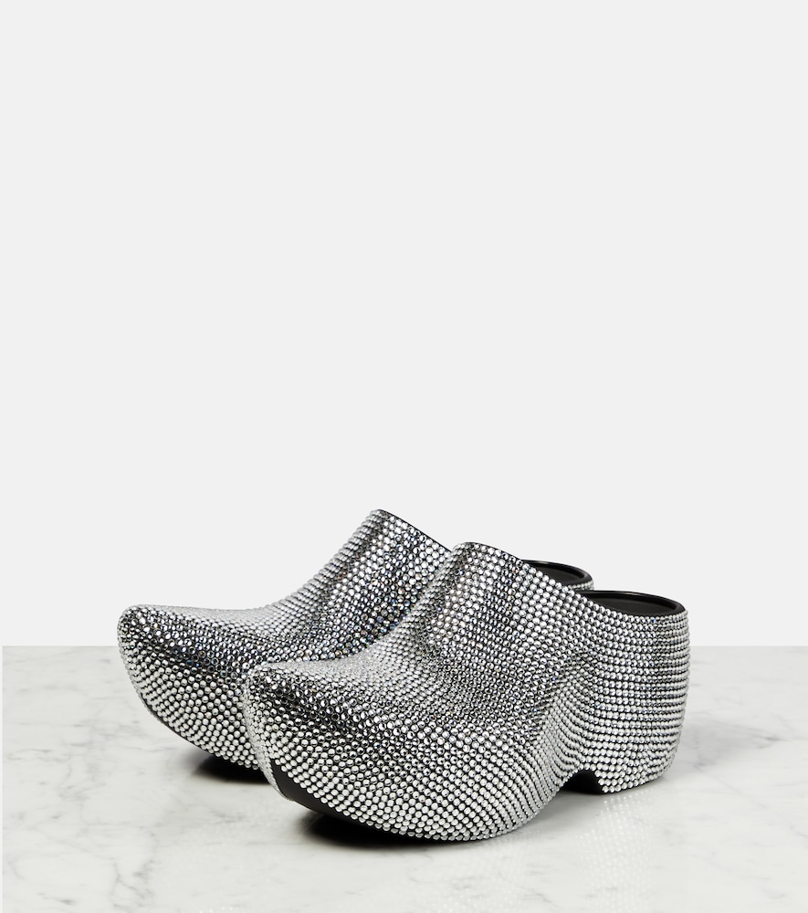 Technoclog embellished rubber clogs